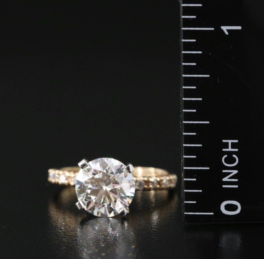 14K 2.30 CTW Lab Grown Diamond Ring w/Appraisal