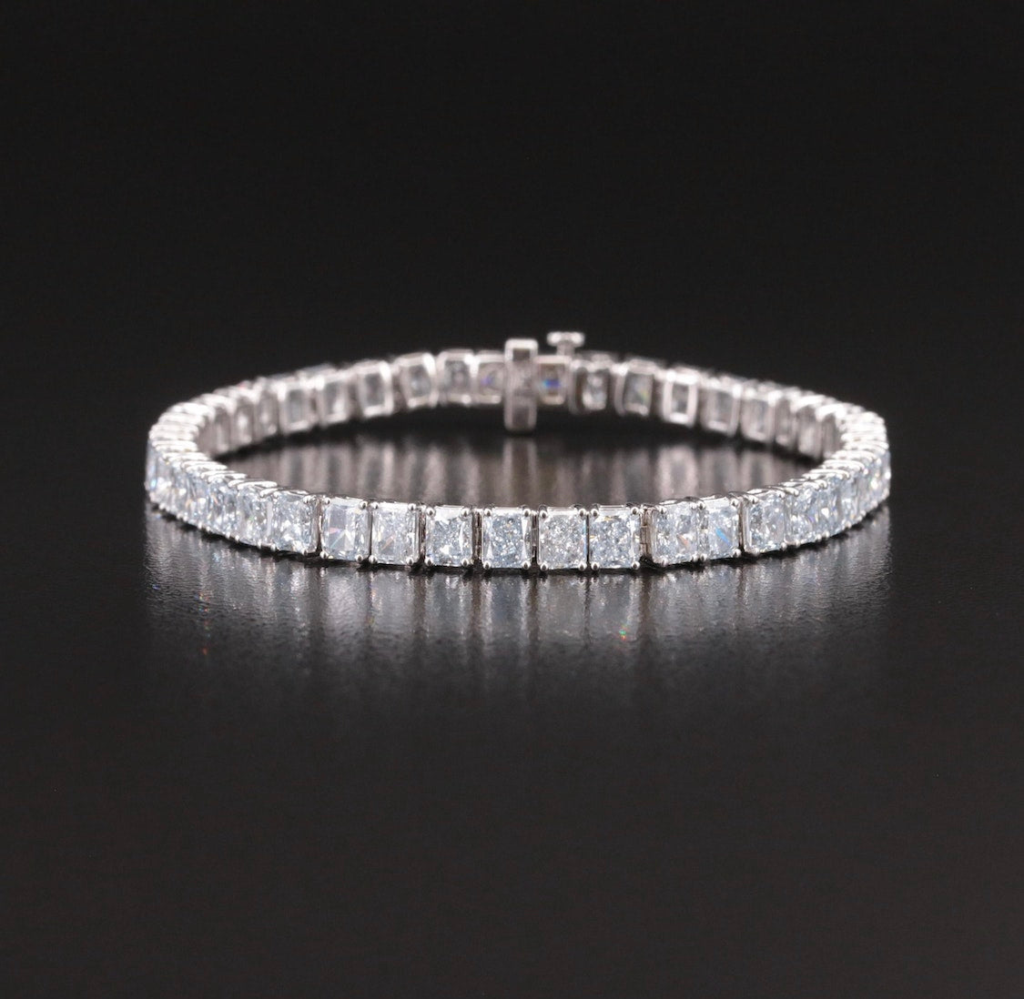 14K 15.00 CTW Lab Grown Diamond Line Bracelet w/Appraisal