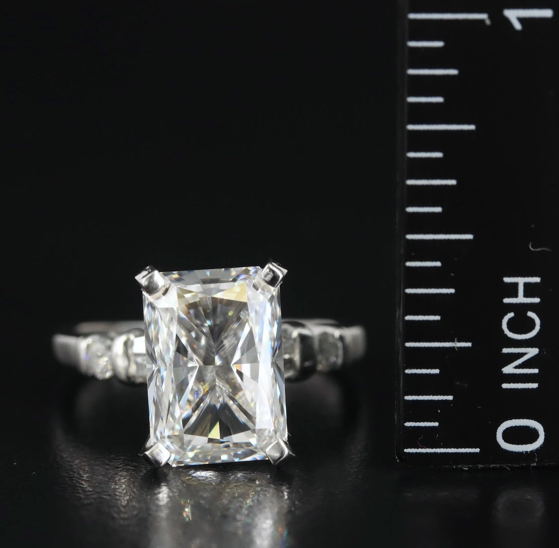 Platinum 4.75 CTW Lab Grown Diamond Ring