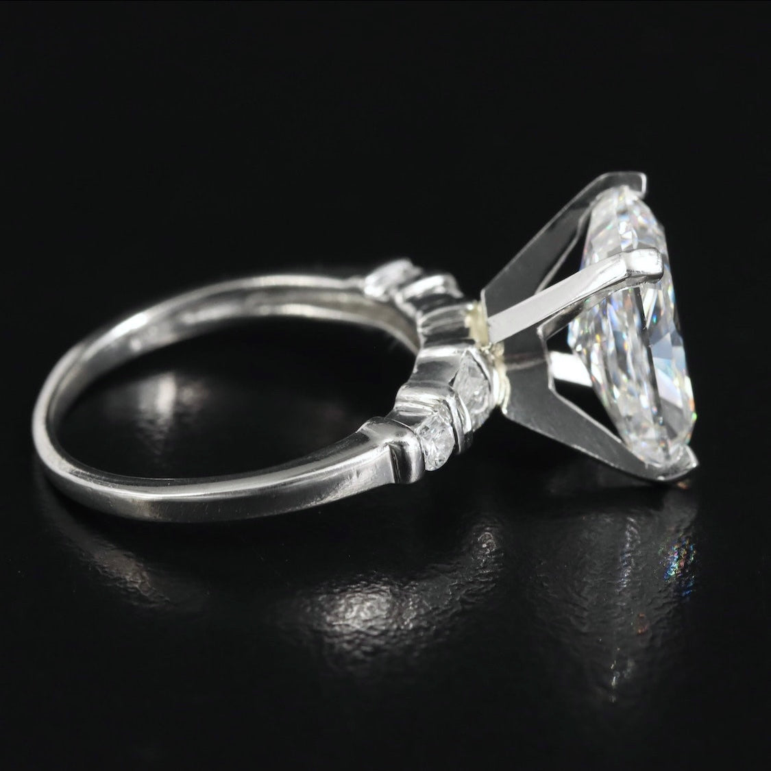 Platinum 4.75 CTW Lab Grown Diamond Ring