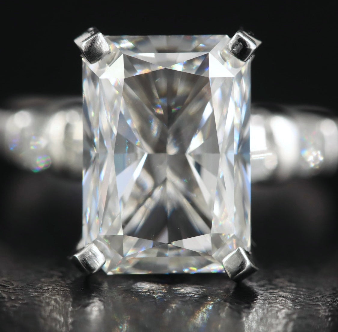 Platinum 4.75 CTW Lab Grown Diamond Ring