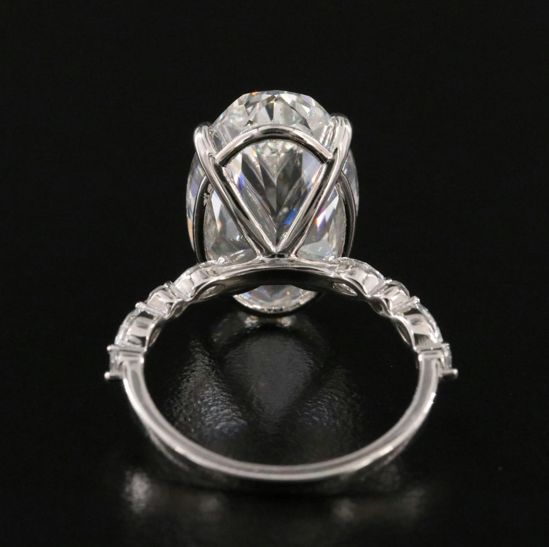 Platinum 10.43 CTW Lab Grown
Diamond Ring with IGI Report