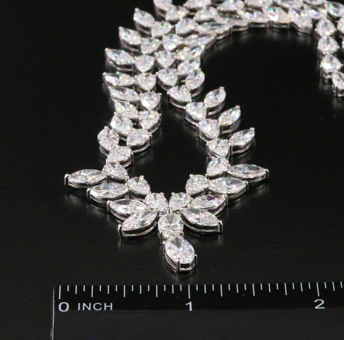 Platinum 44.19 CTW Lab Grown Diamond Necklace