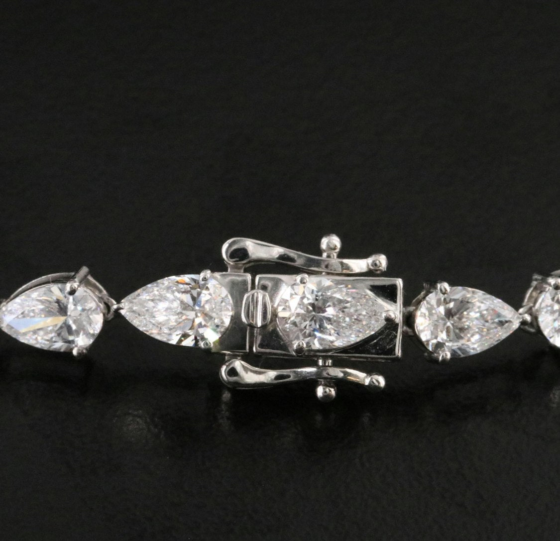 Platinum 44.19 CTW Lab Grown Diamond Necklace