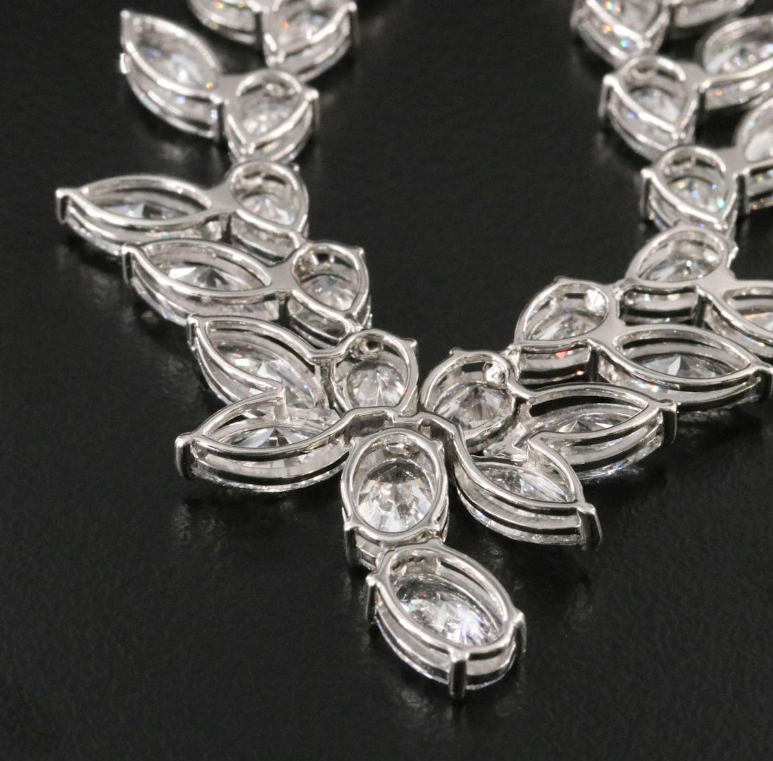 Platinum 44.19 CTW Lab Grown Diamond Necklace