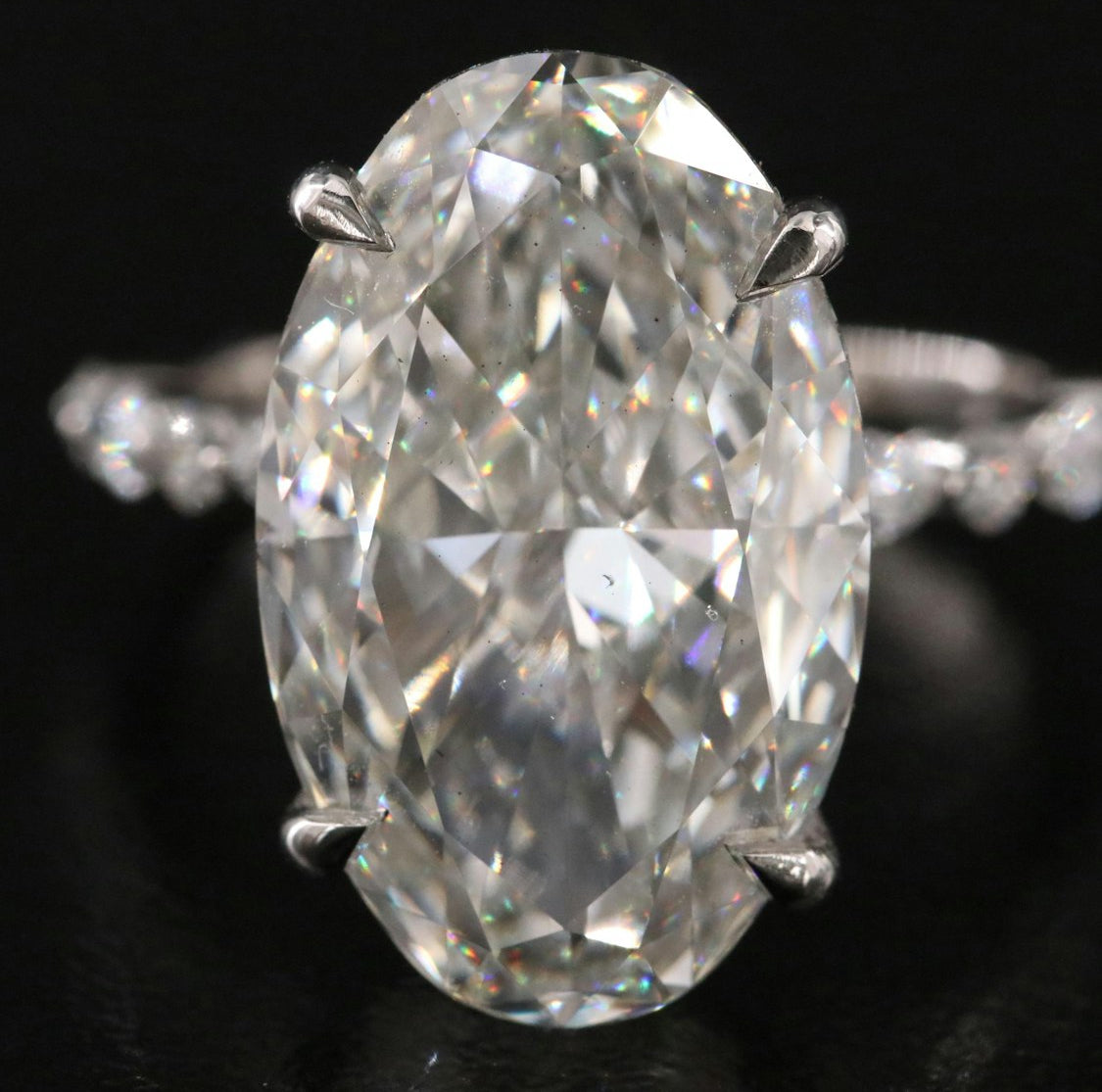 Platinum 10.43 CTW Lab Grown
Diamond Ring with IGI Report