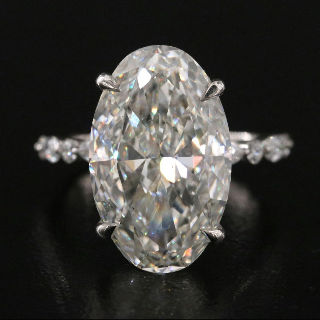 Platinum 10.43 CTW Lab Grown
Diamond Ring with IGI Report