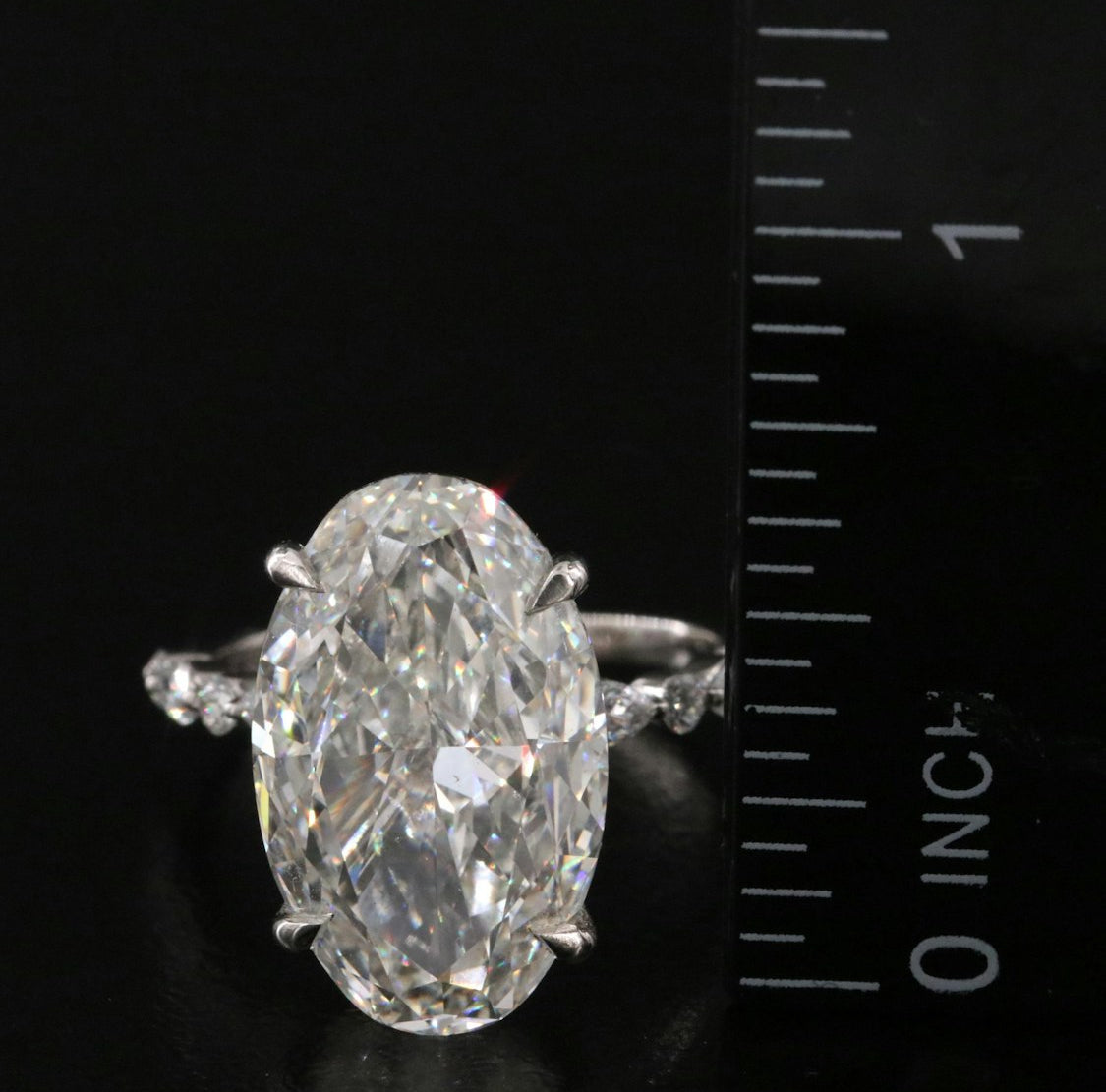 Platinum 10.43 CTW Lab Grown
Diamond Ring with IGI Report