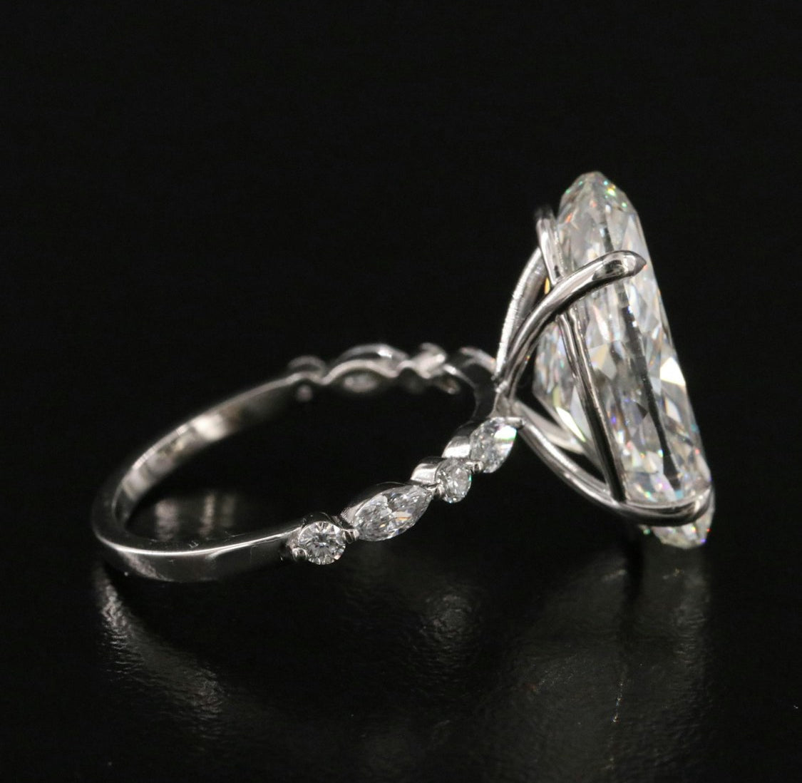 Platinum 10.43 CTW Lab Grown
Diamond Ring with IGI Report