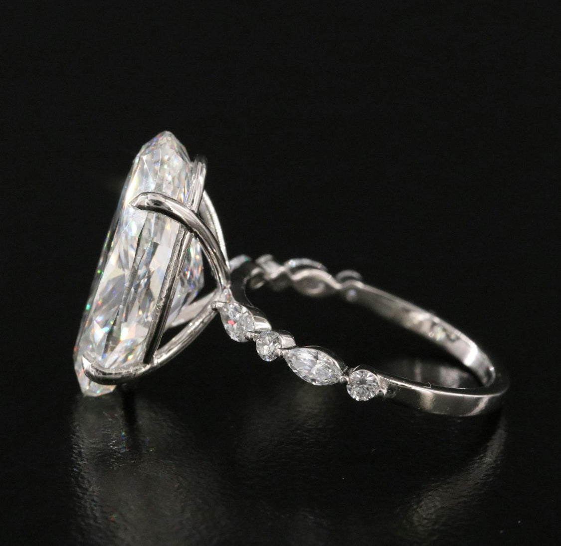 Platinum 10.43 CTW Lab Grown
Diamond Ring with IGI Report