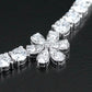 14K Graduated 20.75 CTW Lab Grown Diamond Floral Necklace