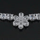 14K Graduated 20.75 CTW Lab Grown Diamond Floral Necklace
