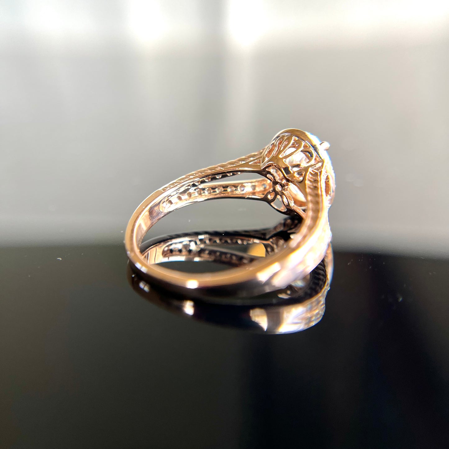 14K 1.79 CTW Rose Gold Diamond Ring
