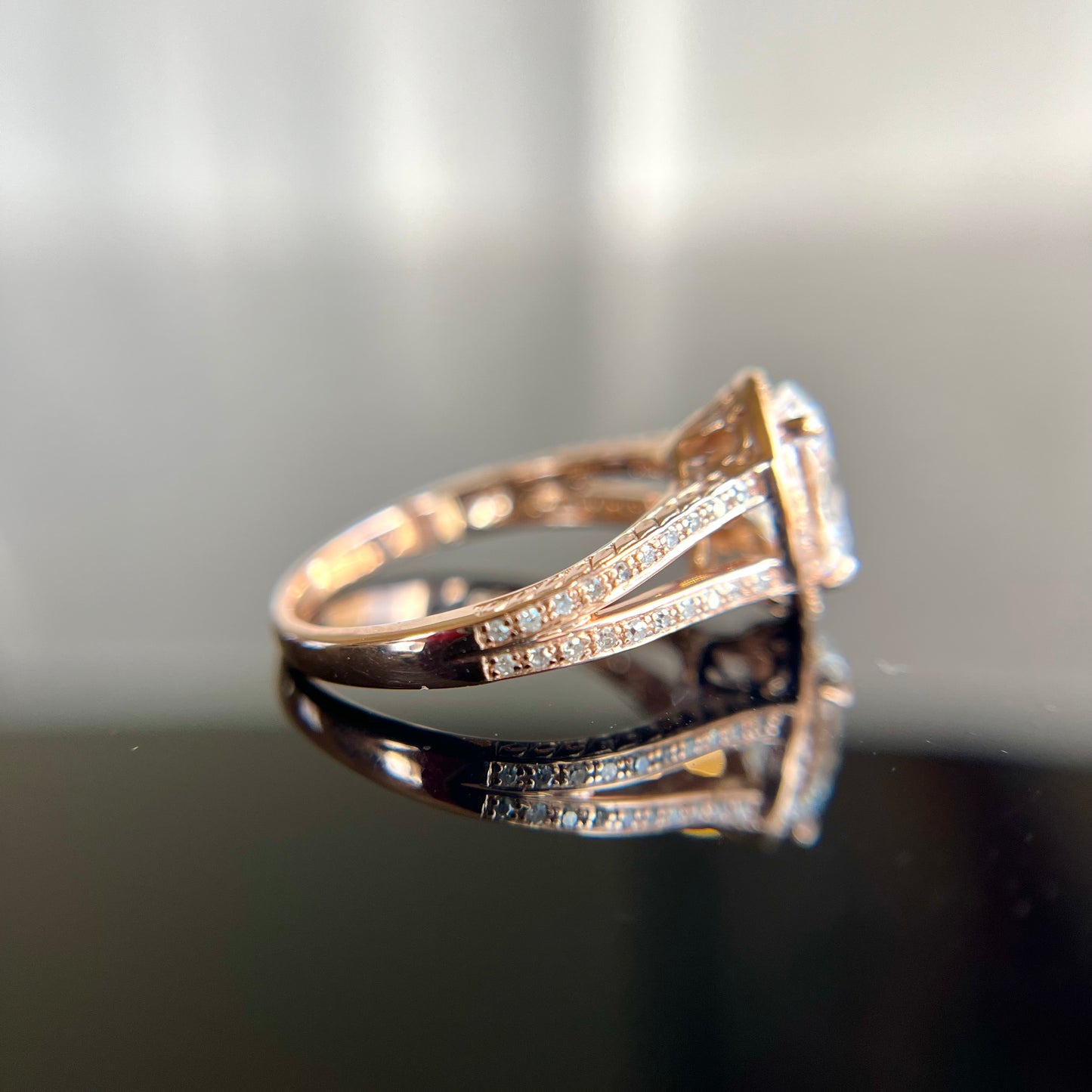 14K 1.79 CTW Rose Gold Diamond Ring