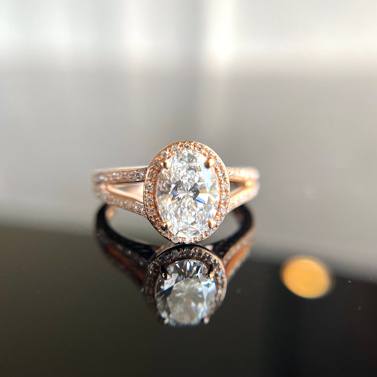 14K 1.79 CTW Rose Gold Diamond Ring