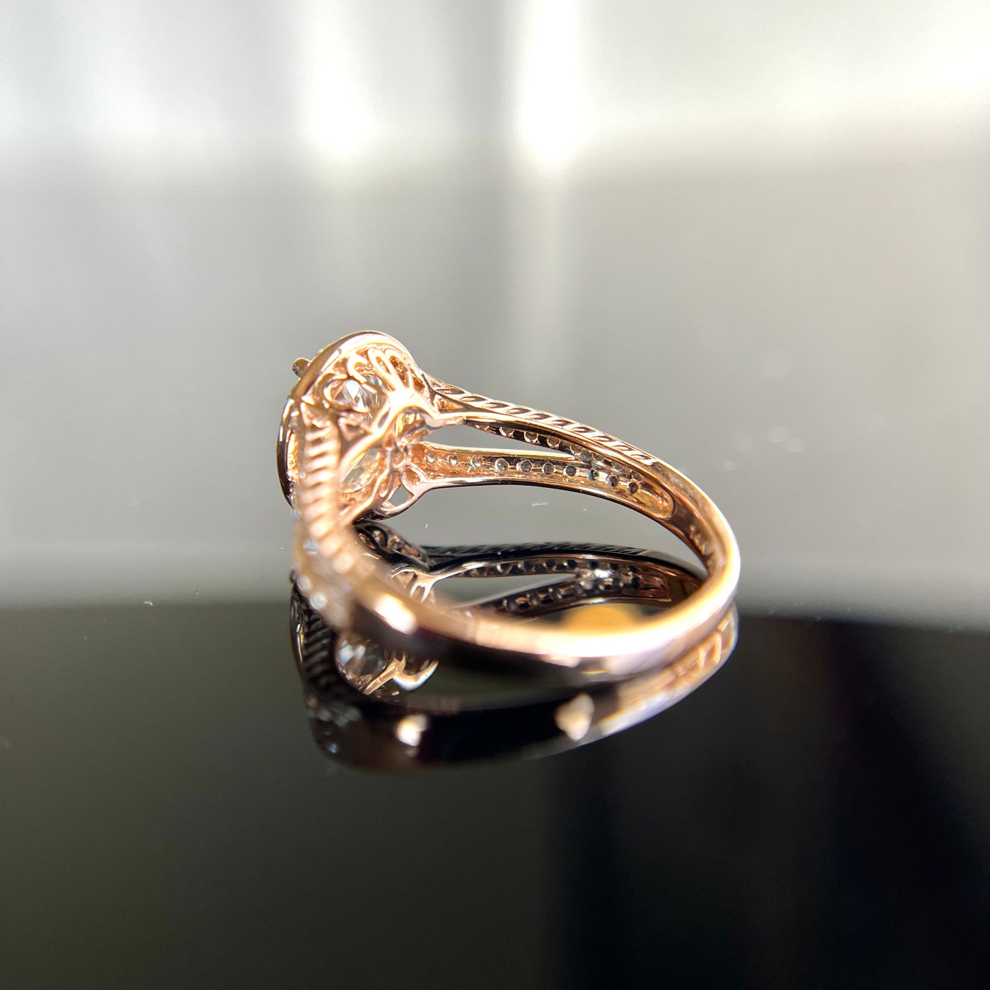 14K 1.79 CTW Rose Gold Diamond Ring