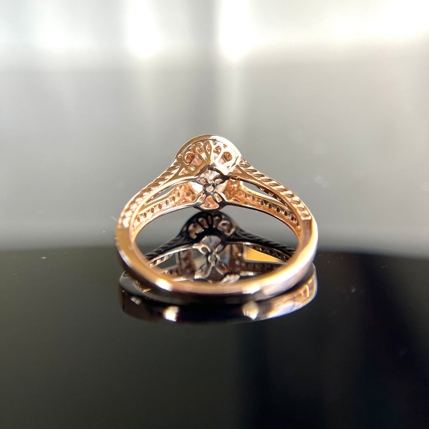 14K 1.79 CTW Rose Gold Diamond Ring