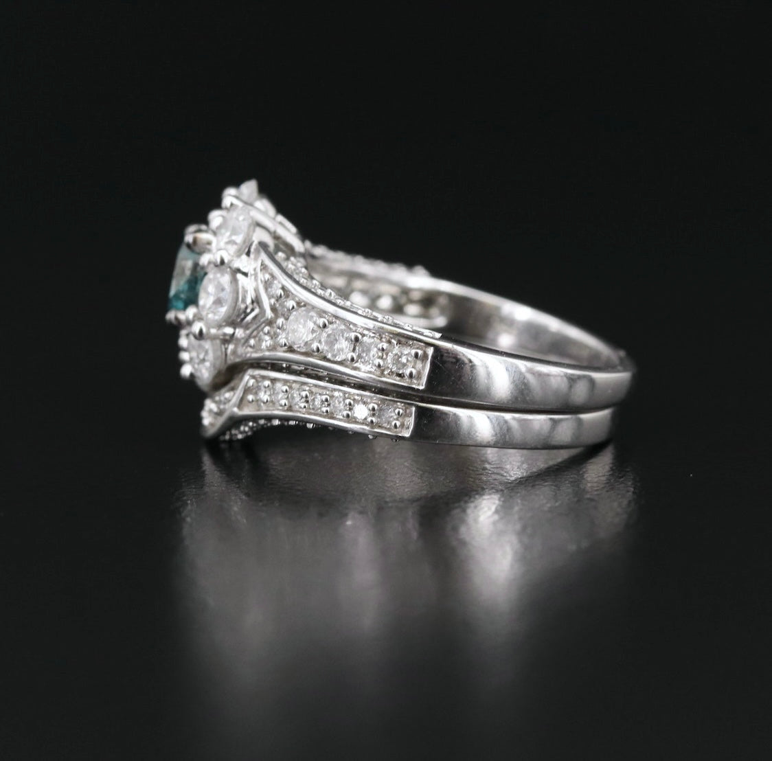 14k 2.59 CTW Diamond Ring & Band Set