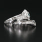 14k 2.59 CTW Diamond Ring & Band Set