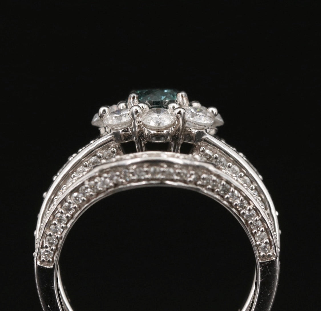 14k 2.59 CTW Diamond Ring & Band Set