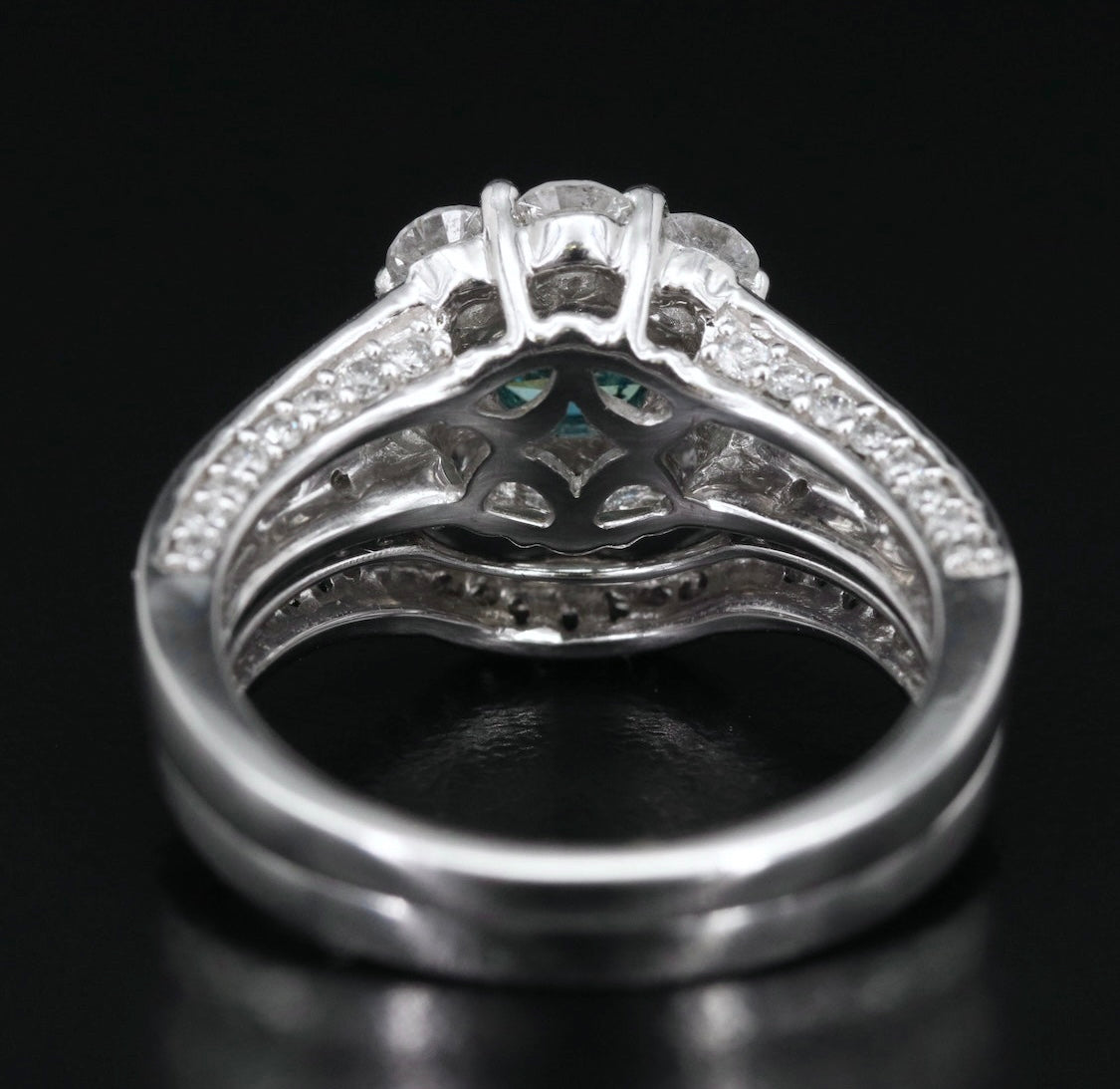 14k 2.59 CTW Diamond Ring & Band Set