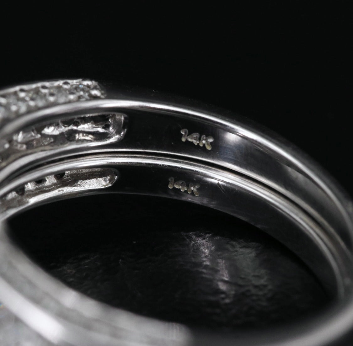 14k 2.59 CTW Diamond Ring & Band Set