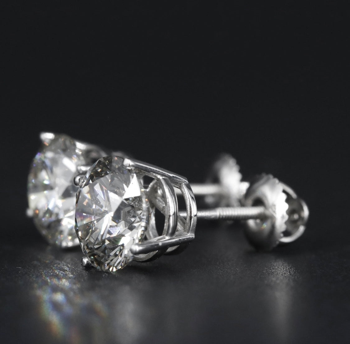 14K 4.89 CTW Lab Grown Diamond Stud Earrings