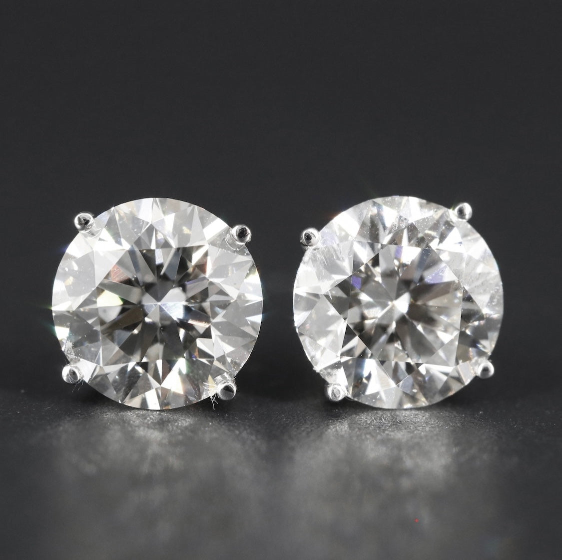 14K 4.89 CTW Lab Grown Diamond Stud Earrings