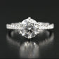 18K and 14K 1.86 CTW Lab Grown Diamond Ring