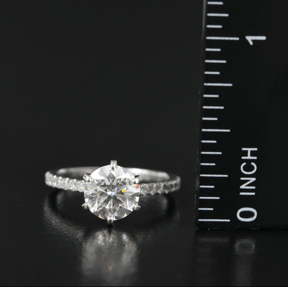18K and 14K 1.86 CTW Lab Grown Diamond Ring
