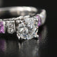 14K Diamond and Sapphire Ring Set