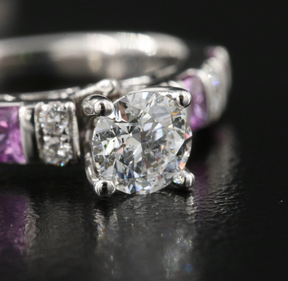 14K Diamond and Sapphire Ring Set