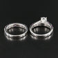 14K Diamond and Sapphire Ring Set