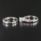 14K Diamond and Sapphire Ring Set