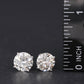 14K 3.96 CTW Lab Grown Diamond Stud Earrings w/Appraisal