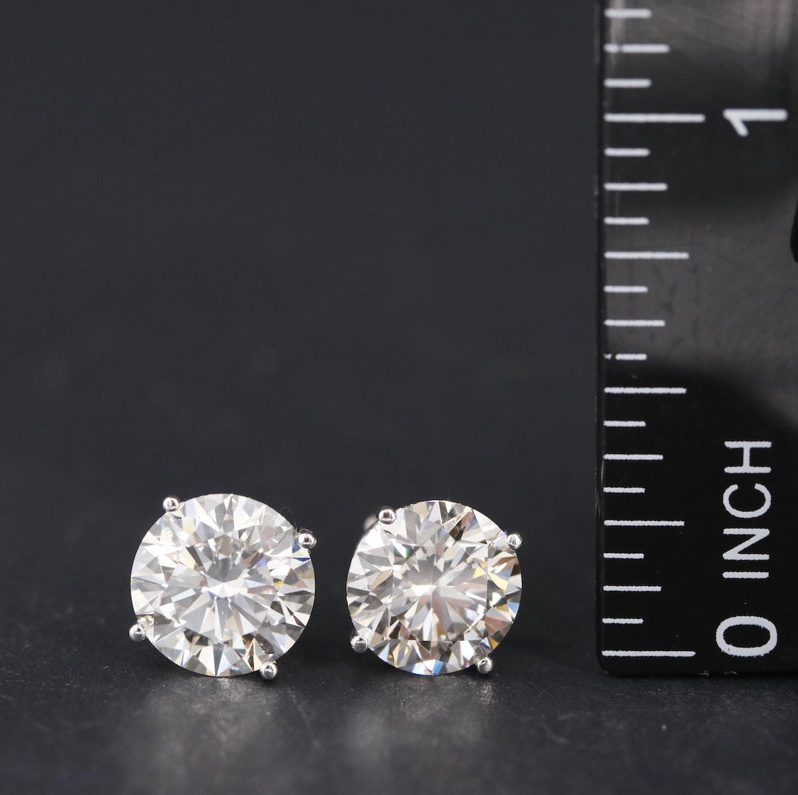 14K 3.96 CTW Lab Grown Diamond Stud Earrings w/Appraisal