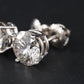 14K 3.96 CTW Lab Grown Diamond Stud Earrings w/Appraisal