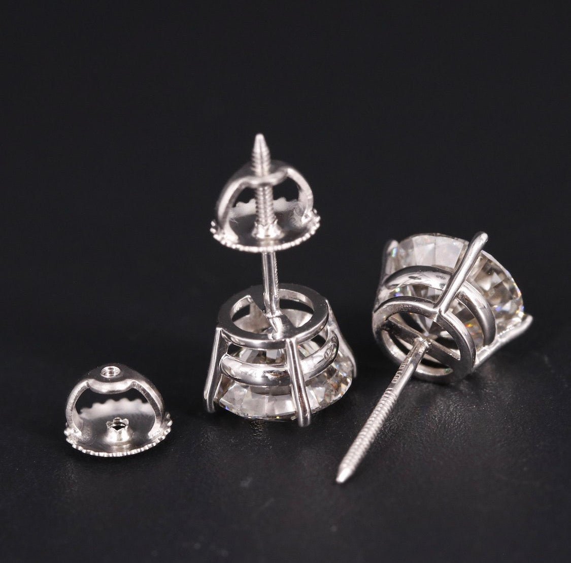 14K 3.96 CTW Lab Grown Diamond Stud Earrings w/Appraisal