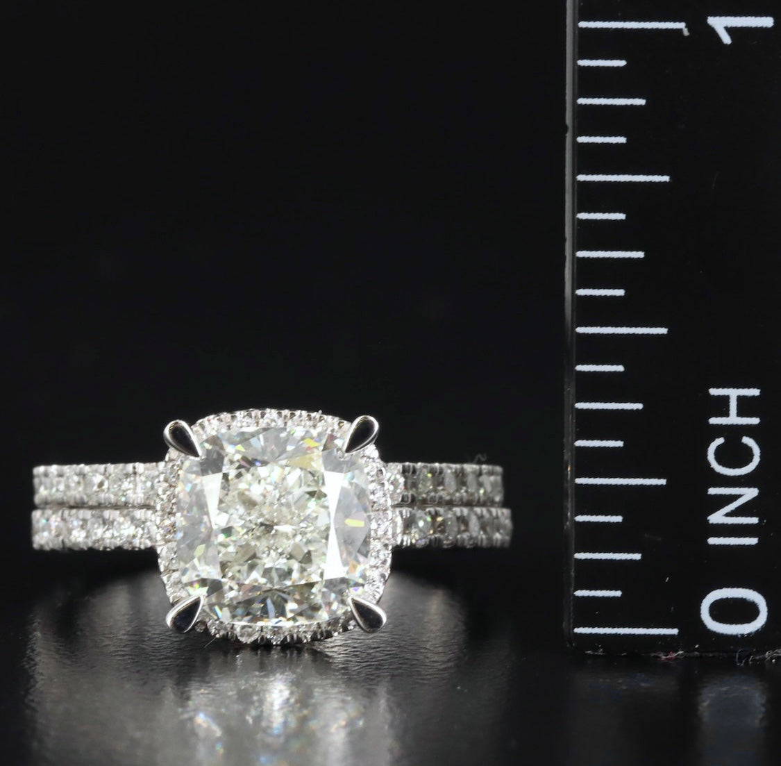 14K 3.985 CTW Lab Grown Diamond Ring w/Appraisal