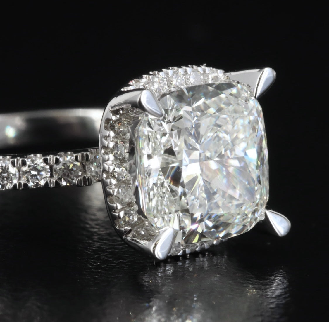 14K 3.985 CTW Lab Grown Diamond Ring w/Appraisal