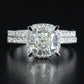 14K 3.72 CTW Lab Grown Diamond Ring Set with IGI Report