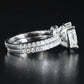 14K 3.72 CTW Lab Grown Diamond Ring Set with IGI Report