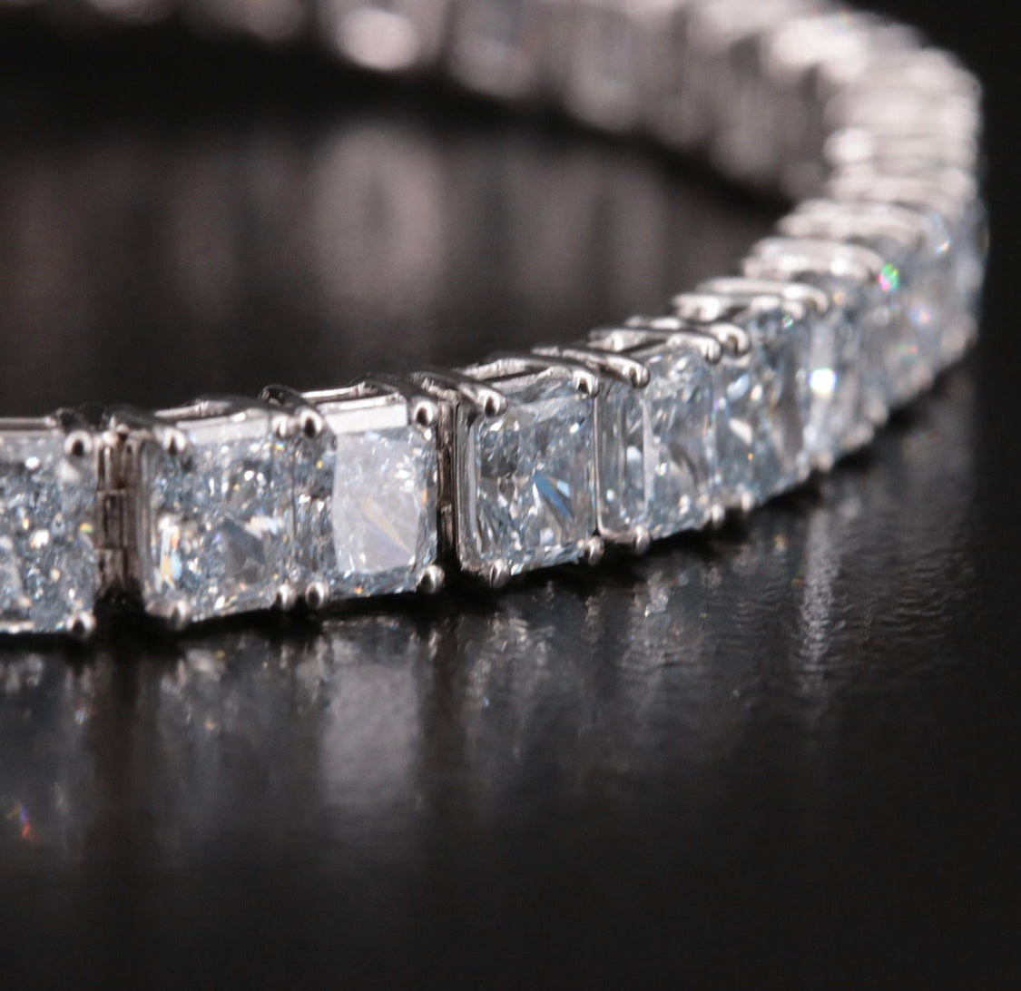 14K 15.00 CTW Lab Grown Diamond Line Bracelet w/Appraisal