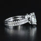 14K 3.82 CTW Lab Grown Diamond Ring and Band Set with IGI Report