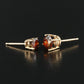 14K 2.40 CTW Diamond Stud Earrings (Red)