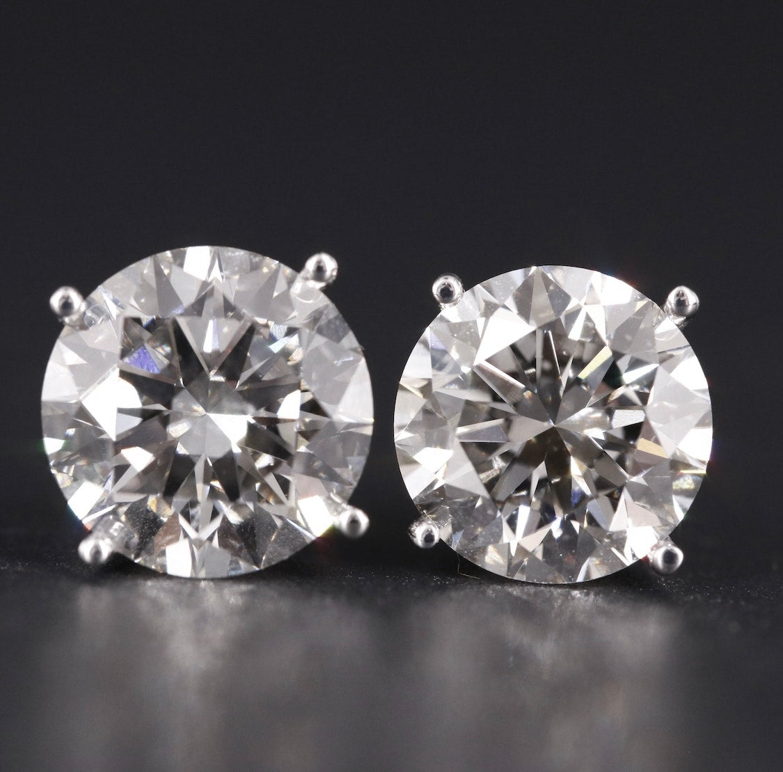 14K 6.53 CTW Lab Grown Diamond Stud Earrings