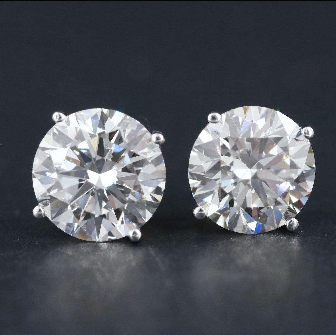 14K 4.50 CTW Lab Grown Diamond Stud Earrings w/Appraisal