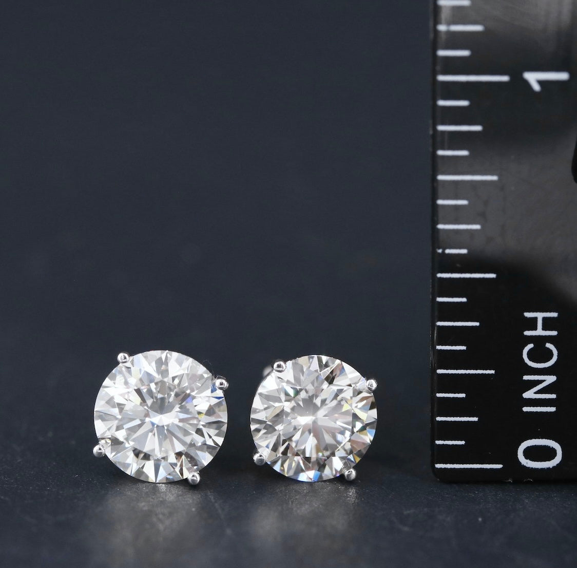 14K 4.50 CTW Lab Grown Diamond Stud Earrings w/Appraisal