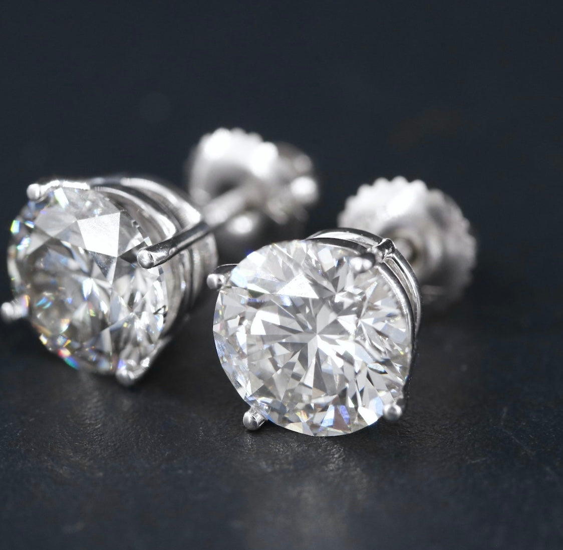 14K 4.50 CTW Lab Grown Diamond Stud Earrings w/Appraisal