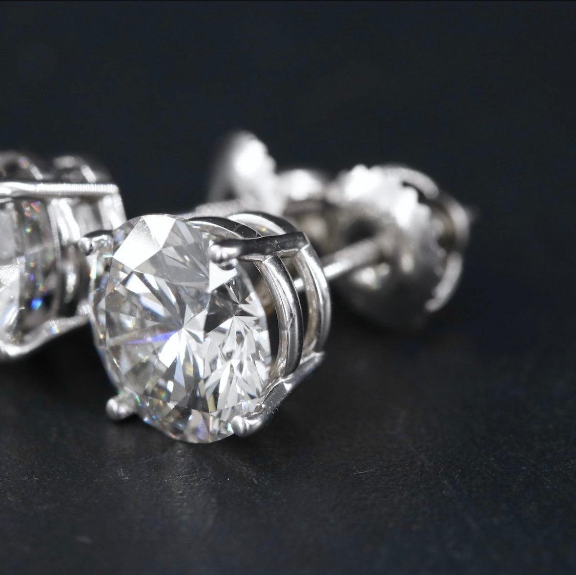 14K 4.50 CTW Lab Grown Diamond Stud Earrings w/Appraisal
